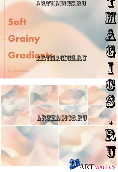 Soft Grainy Gradient Backgrounds - RAZLVW2