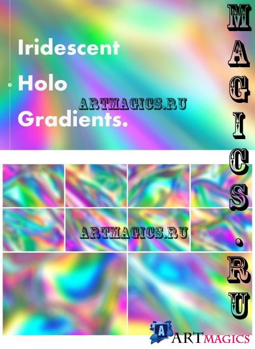 Iridescent Holo Gradient Backgrounds - RSJJGUW