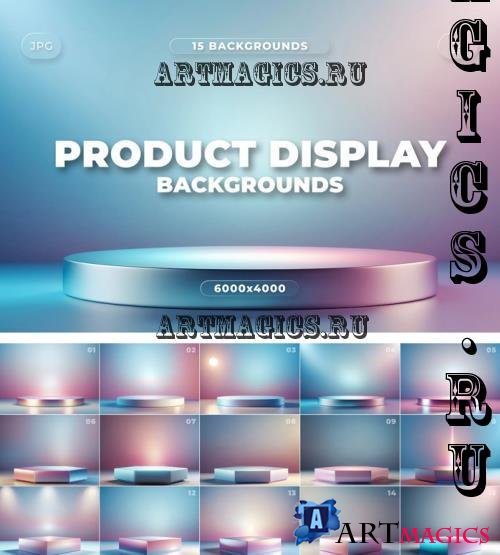 15 Iridescent Product Display Backgrounds - TC8DBML