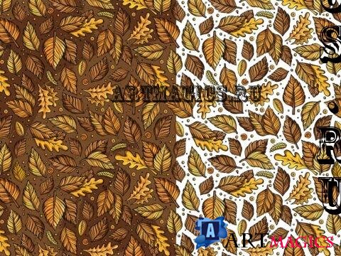 Autumn Cartoon Seamless Pattern - AJLPTBH