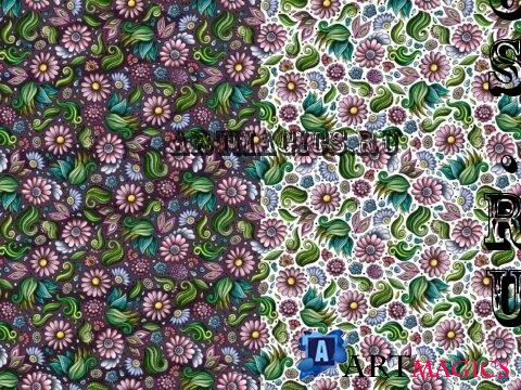 Flowers Cartoon Seamless Pattern - U2EXL4S