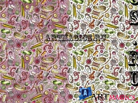 Handmade Cartoon Seamless Pattern - JC8UF85