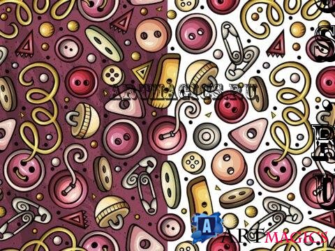 Handmade Cartoon Seamless Pattern - NM7CKK4