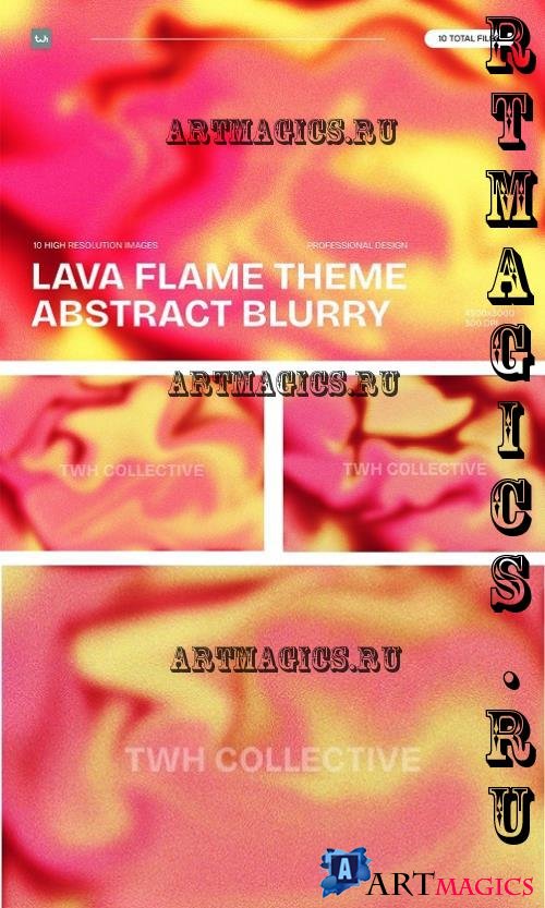 Absract Background Blurry Lava Fire Theme | 004 - W66YUDS