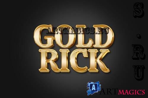 3D Gold Shiny Text Effect - EGLS - RBVXS8C