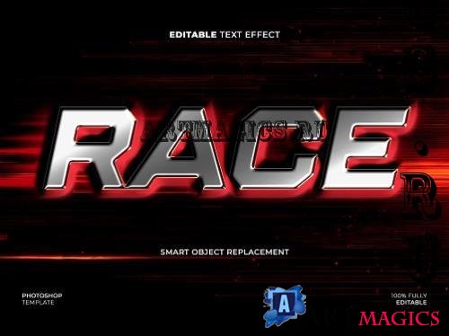 Metal Race Text Effect - YB2L4B4