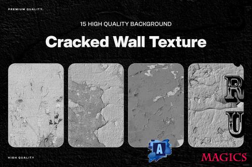 15 Cracked Wall Background Texture - M5TZV4X