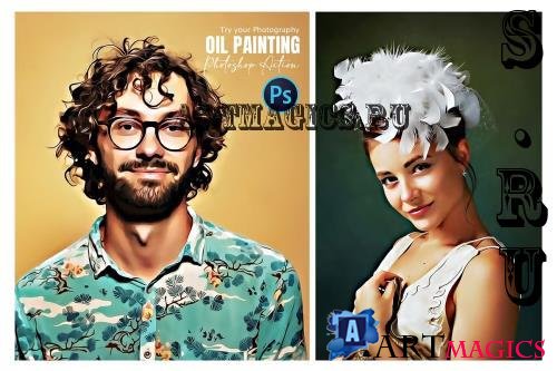 Oil Paint Photoshop Action - 288620997