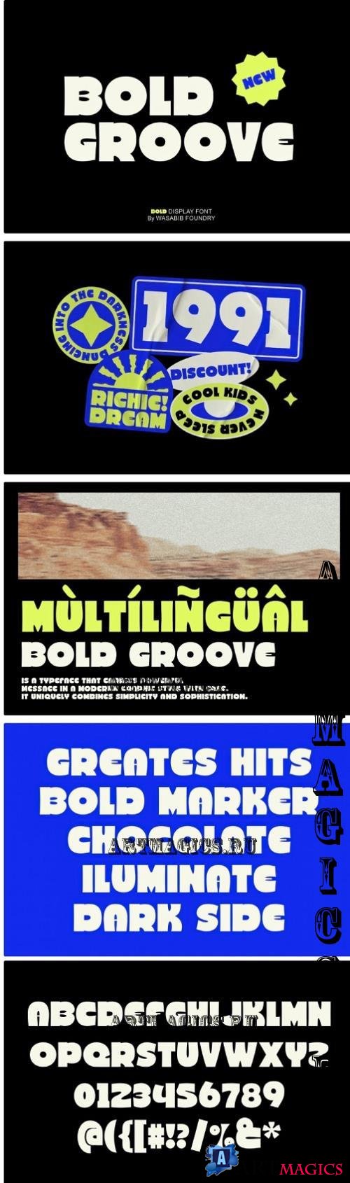 WTF Bold Groove - Display Font