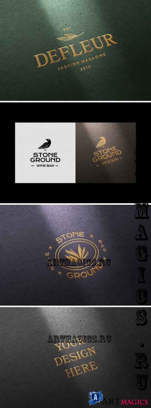 Craft Paper Logo Mockup - 288827954 - GYUFA82