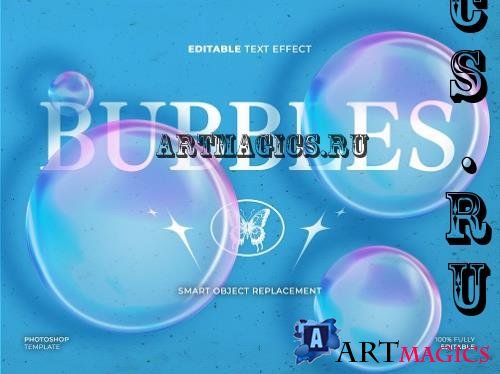 Soap Bubbles Text Effect - BB8PEHJ