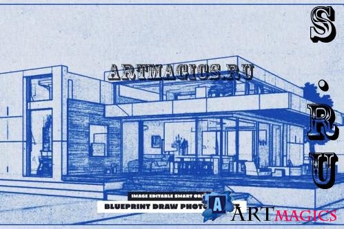 Blueprint Draw Photo Effect - 288825452 - LQYW4MM