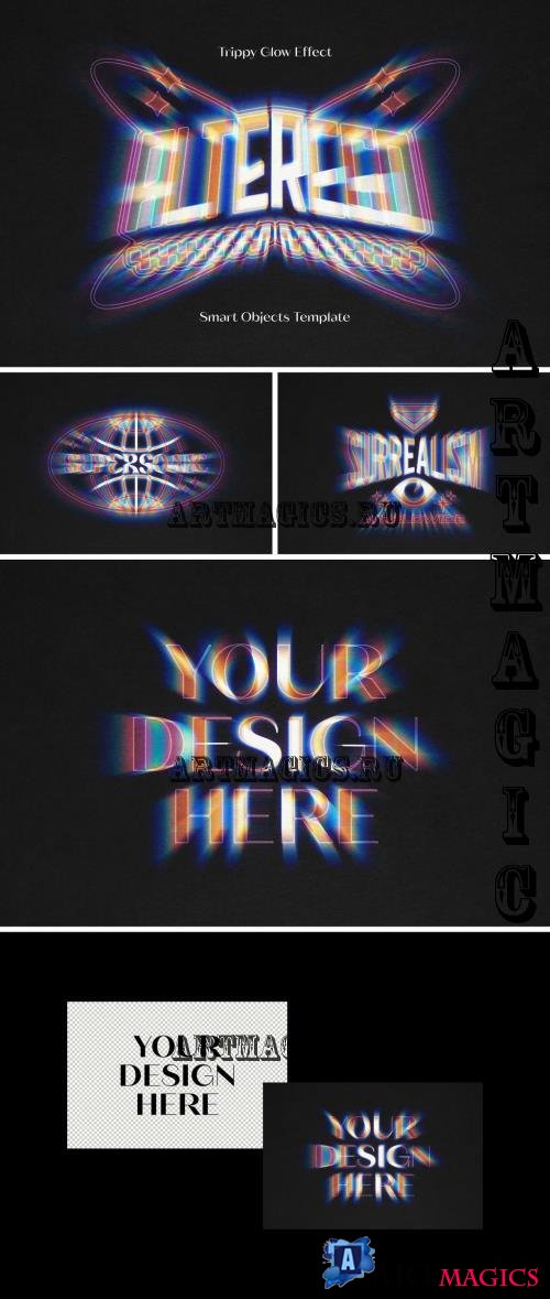 Trippy Glow Text & Logo Effect - 289219604 - WJADAAQ