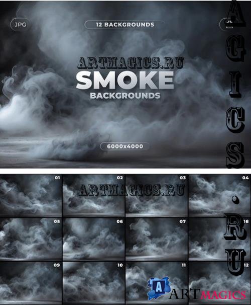 12 Smoke Backgrounds - KDMVZLB