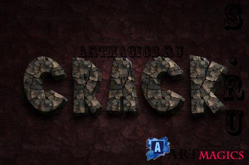 Crack Wall Texture Text Effect - LJXSCUB