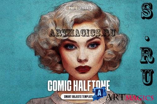 Comic Halftone Photo Effect - 289431832