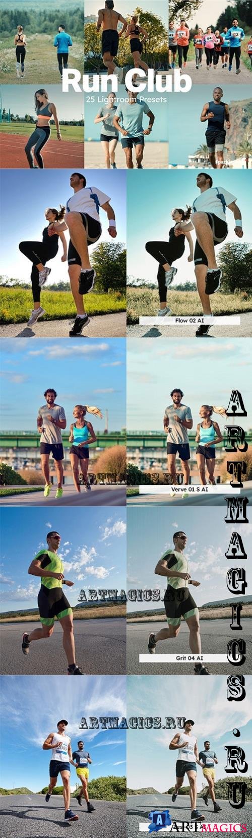 20 Run Club Lightroom Presets LUTs - 286863264