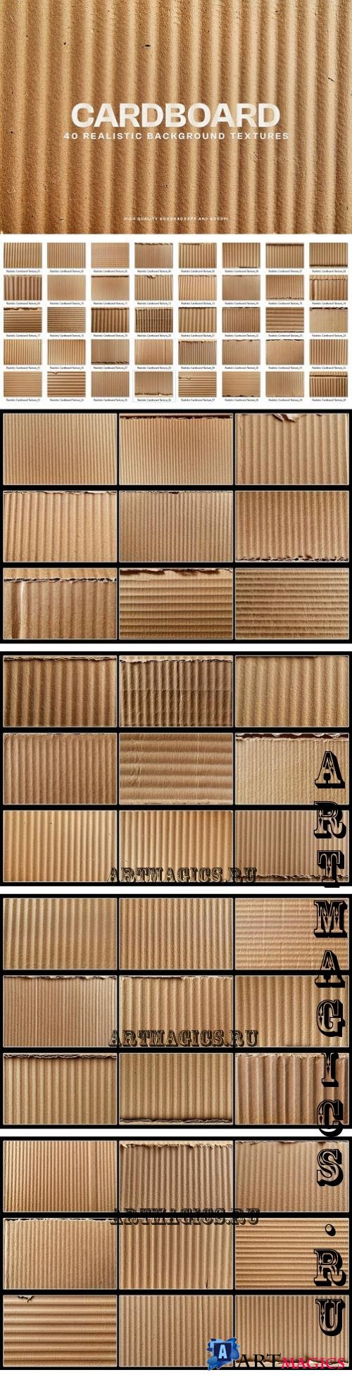 40 Realistic Cardboard Texture - S23RR5W