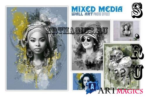 Mixed Media Wall Art Photo Effect - 286125088