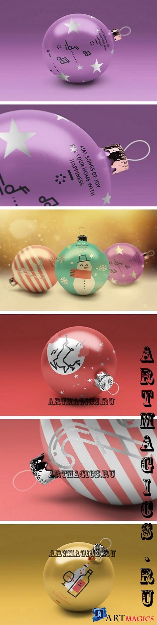 Christmas Ball Mockups - P8DUBA