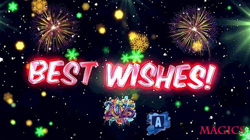 Christmas And New Year Greetings Typography 2974342 - After Effects Templates