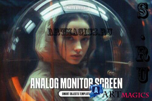 Analog Monitor Screen Photo Effect - 289745749 - YP8RQ4X