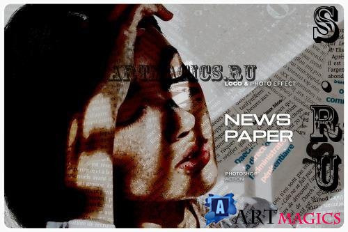 Newspaper Effect Photoshop Action - 5KQT5QK