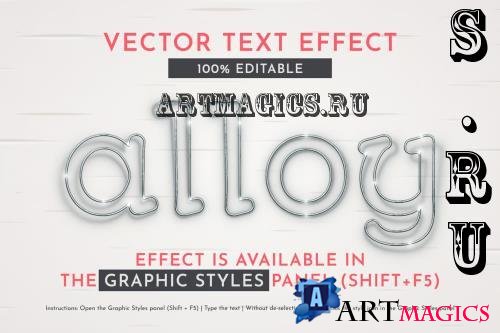 Aluminum Alloy Editable Text Effect - 288466112 - XNB8GWJ