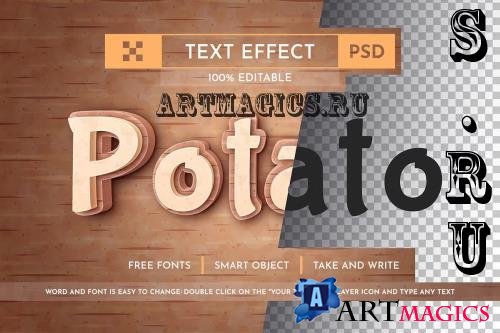 Fresh Potato - Editable Text Effect - 91683741