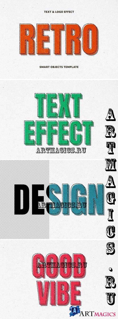 Retro Cartoon Text Effect - 290424559