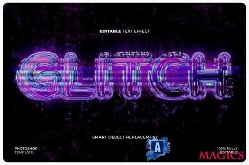 Glitch Distortion Text Effect - CWCT9GM