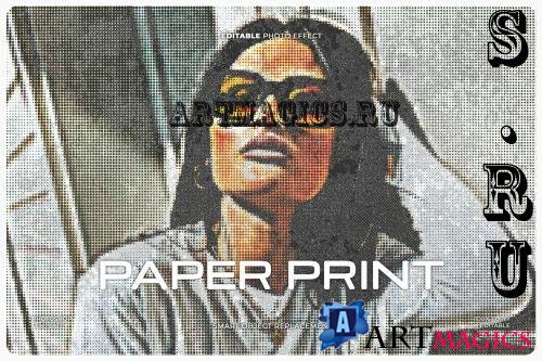 Paper Print Photo Effect - JP8K2KU