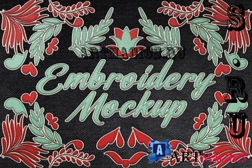 Embroidery Mockup Denim #12 - RCNANXZ