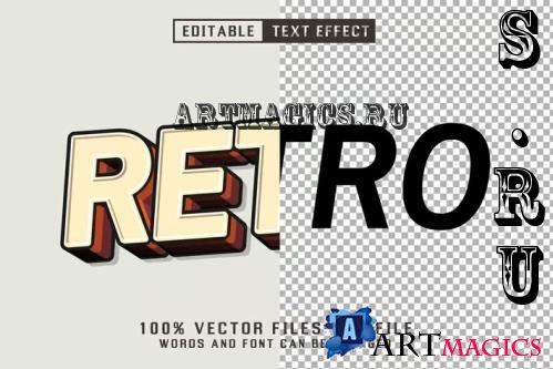 Retro 3d Text - Editable Text Effect - 9DFC9RT
