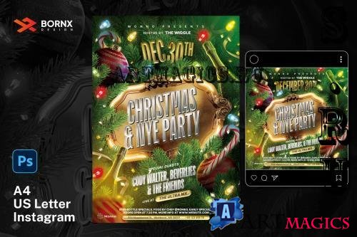 Christmas NYE Party Flyer - 5BKUBK8