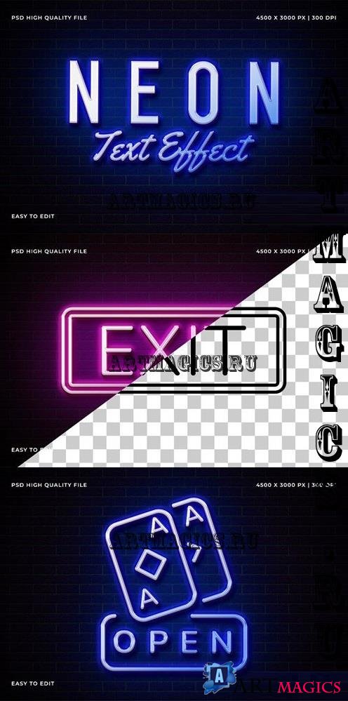 Neon Text Effect - 290713342 - 8US6G89