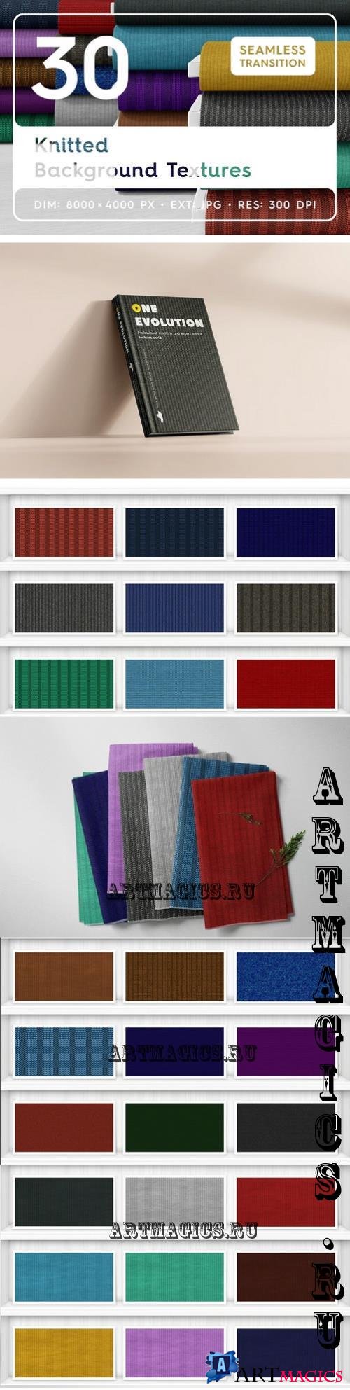 30 Knitted Background Textures - 42198652 - 8RFFUJA