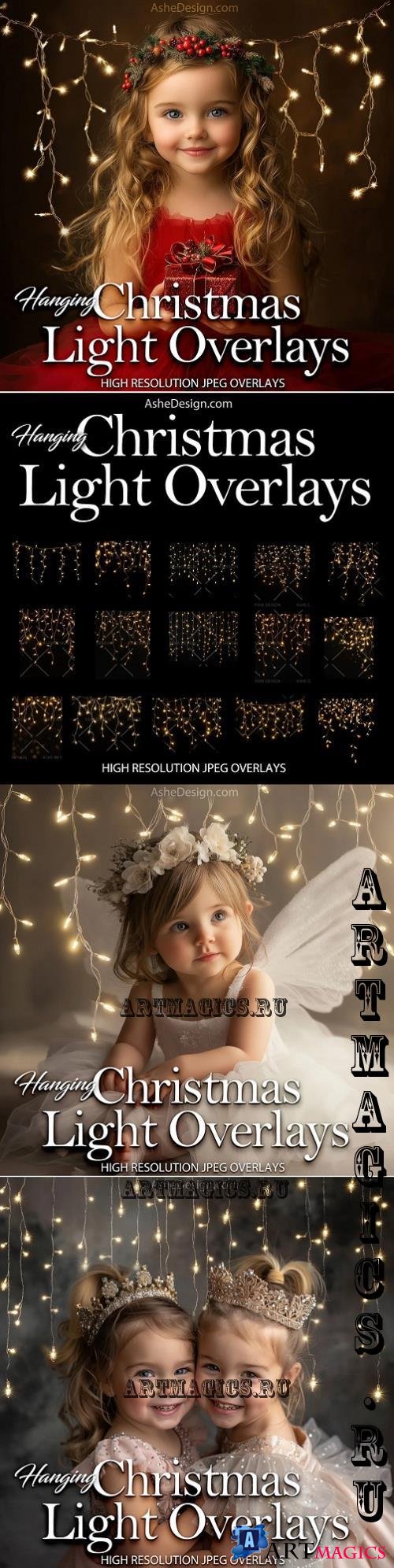 Designer Gems - Hanging Christmas Light Overlays