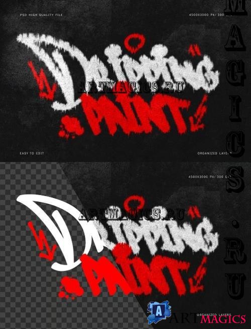 Dripping Spray Paint Text Effects #1 - Y7R3QSV