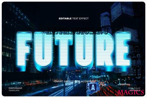 Futuristic Neon Text Effect - ZQXXCKG