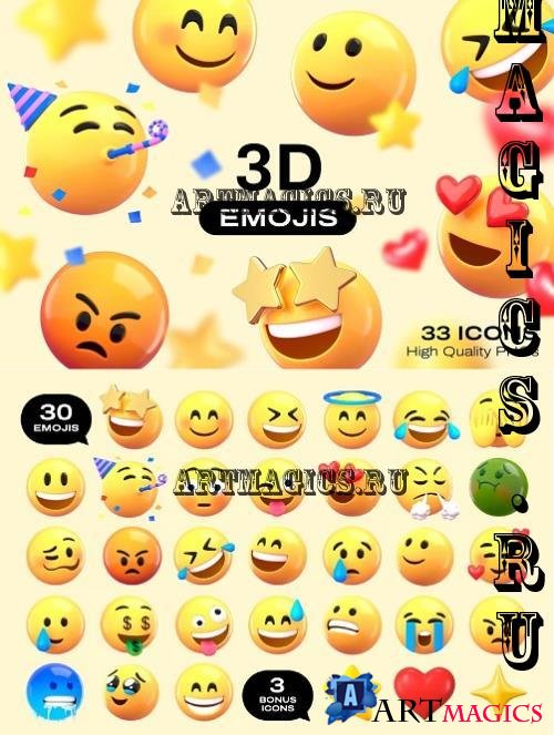 3D emoji set - EA5SXRA