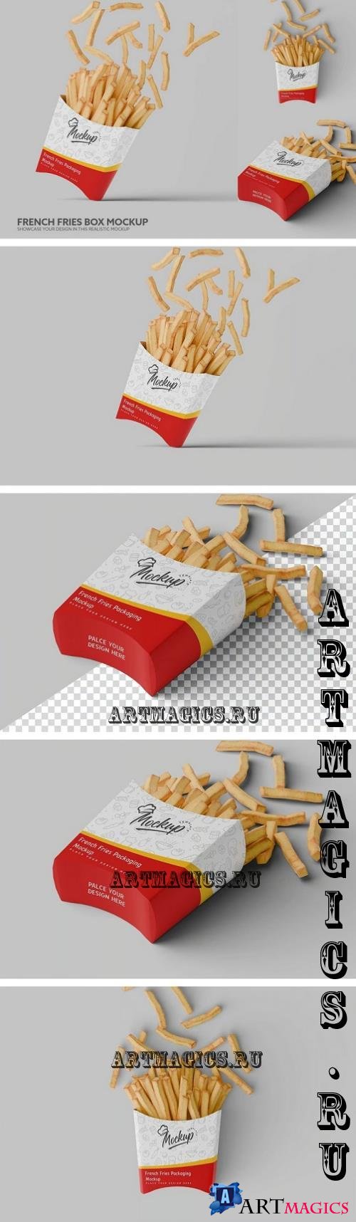 French Fries Box Mockup - 2C337PW