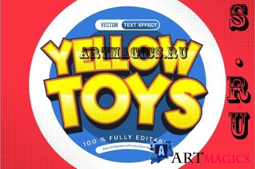 Yellow Toys Comic Text Effect - E4VM93X