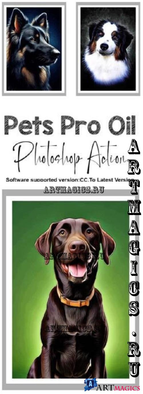 Pets Pro Oil Photoshop Action