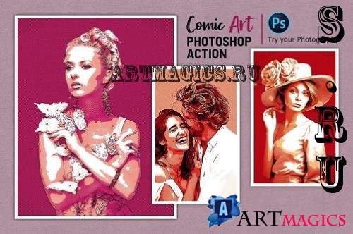 Photo Comic Art Photoshop Action - 290620562