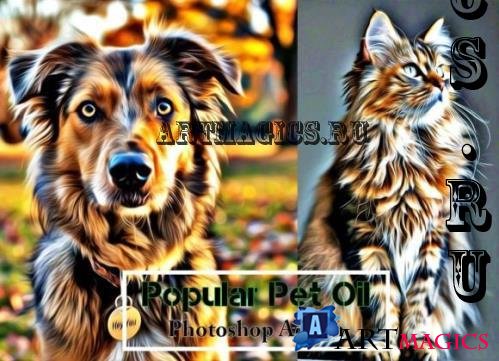 Popular Pet Oil Photoshop Action