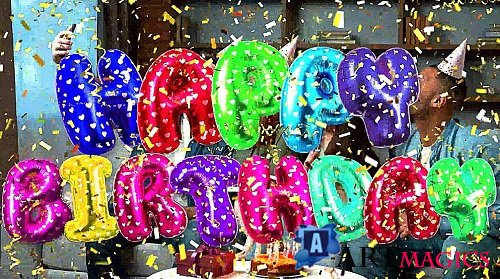 Videohive - Happy Birthday letters Collection 55566133 - Project For Final Cut & Apple Motion