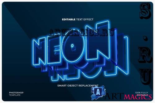 Neon Stack Text Effect - AQ99AFQ