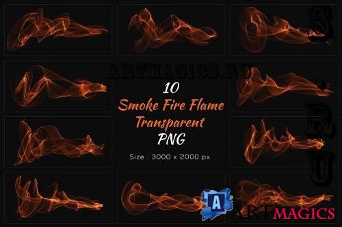 10 Smoke Fire Flame Transparent PNG - 283454275