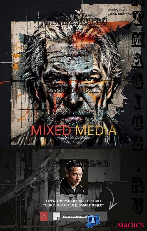 Mixed Media Template for Photoshop - 55346266 - VVXLJEY